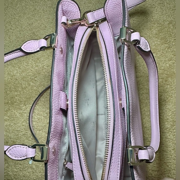 Kate Spade Lavender Leila Satchel Bag Quartz Pink - Picture 7 of 8